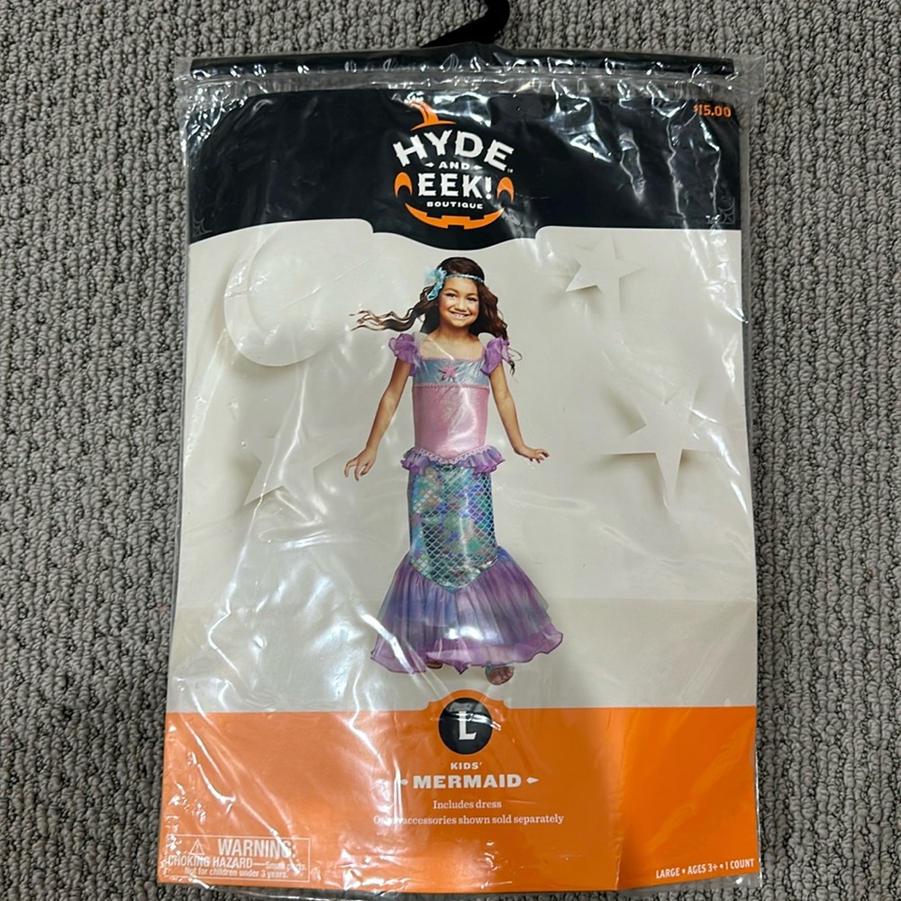 Kids Mermaid Costume Size Large 10/12